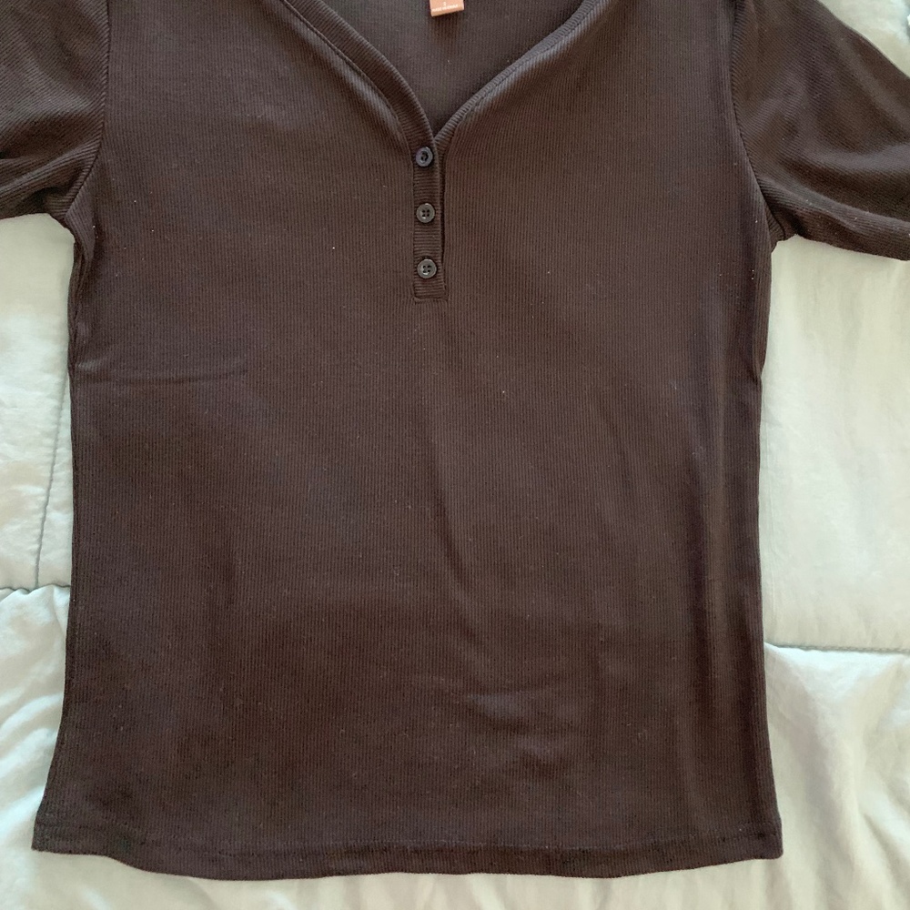 Black button shirt